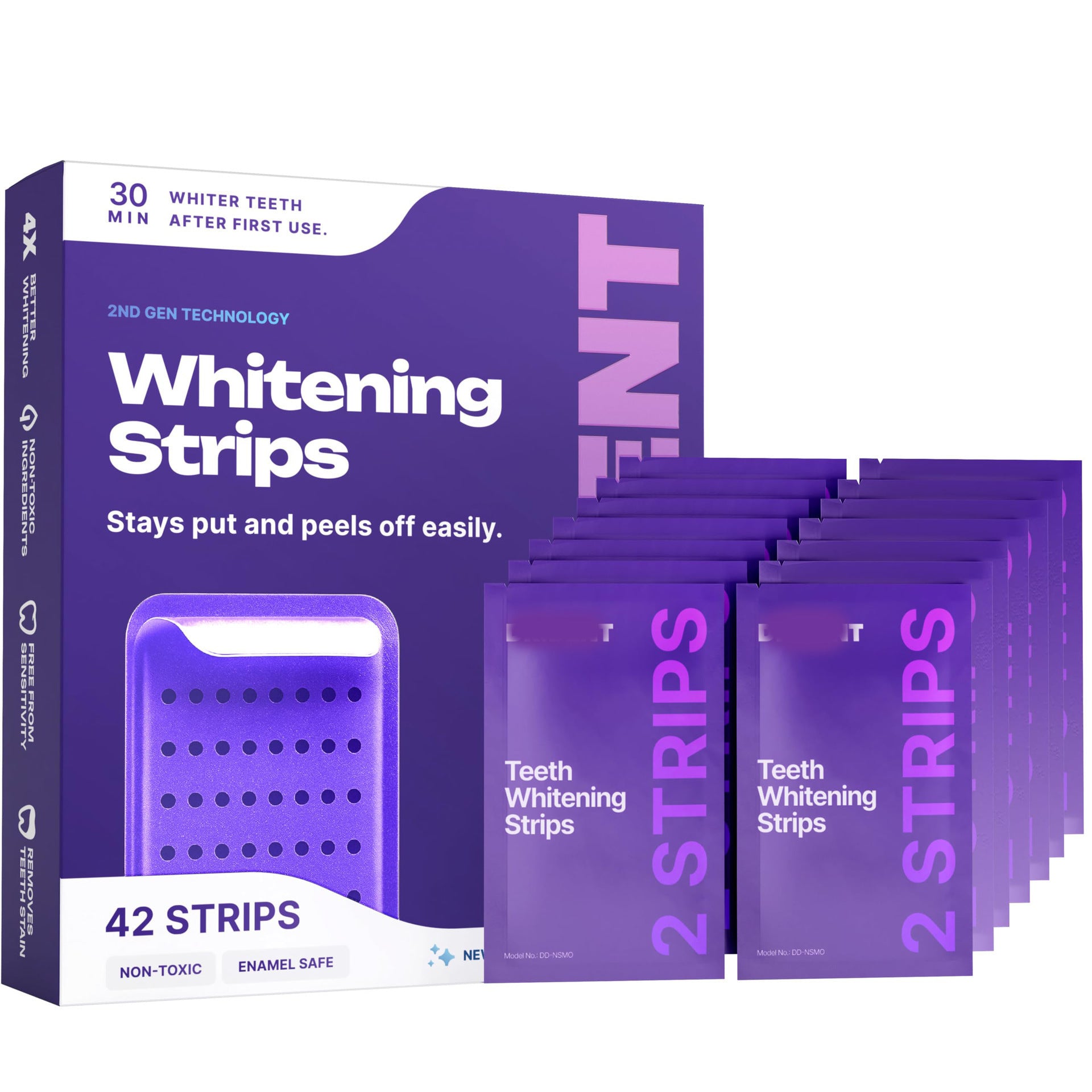 DR.DENT Purple Teeth Whitening Strips